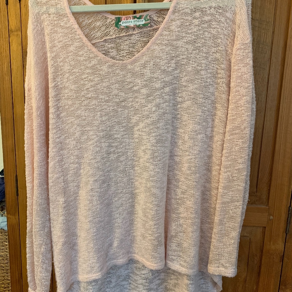 Pink, lightweight sweater/wrap
